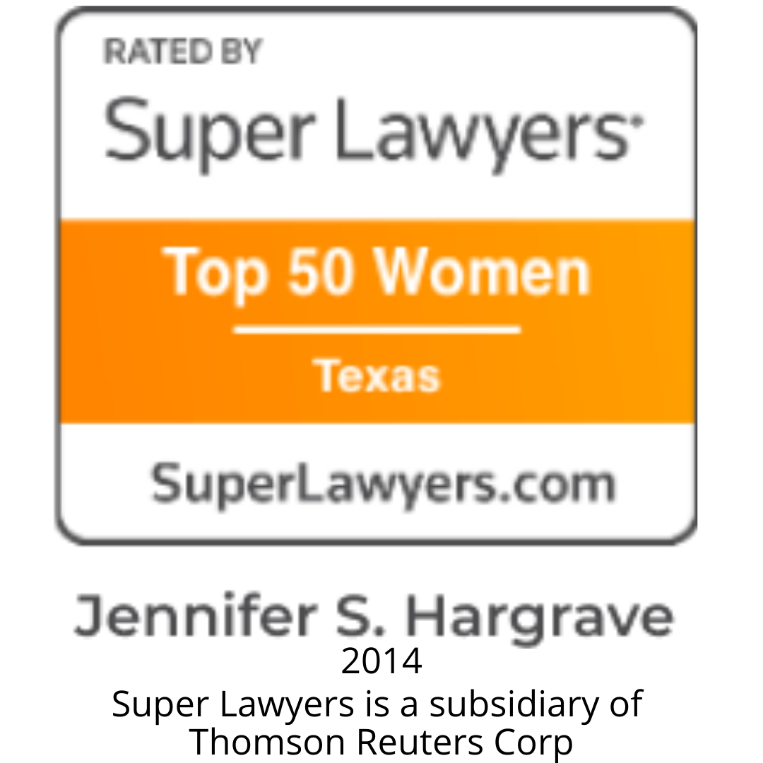 Award Badge - Super Lawyers Top 50 Women Texas