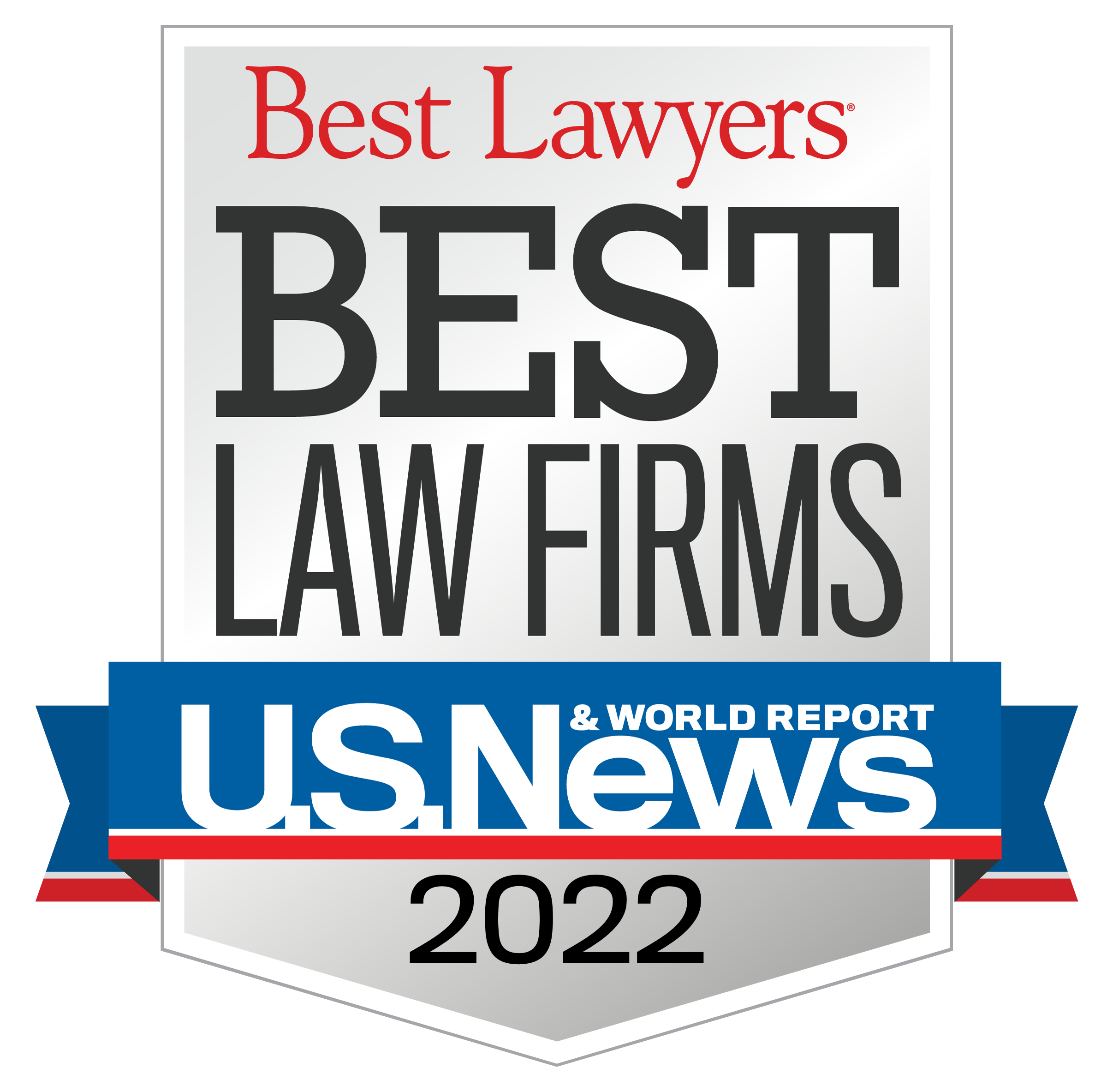 Award Badge - U.S.News Best Law Firms 2022