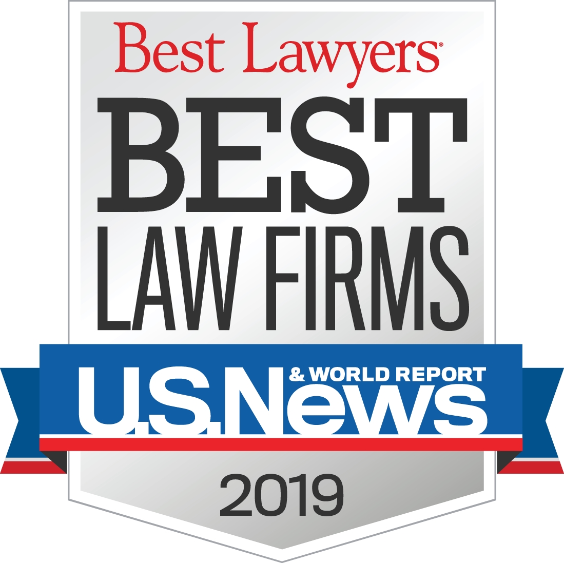Award Badge - U.S.News Best Law Firms 2019