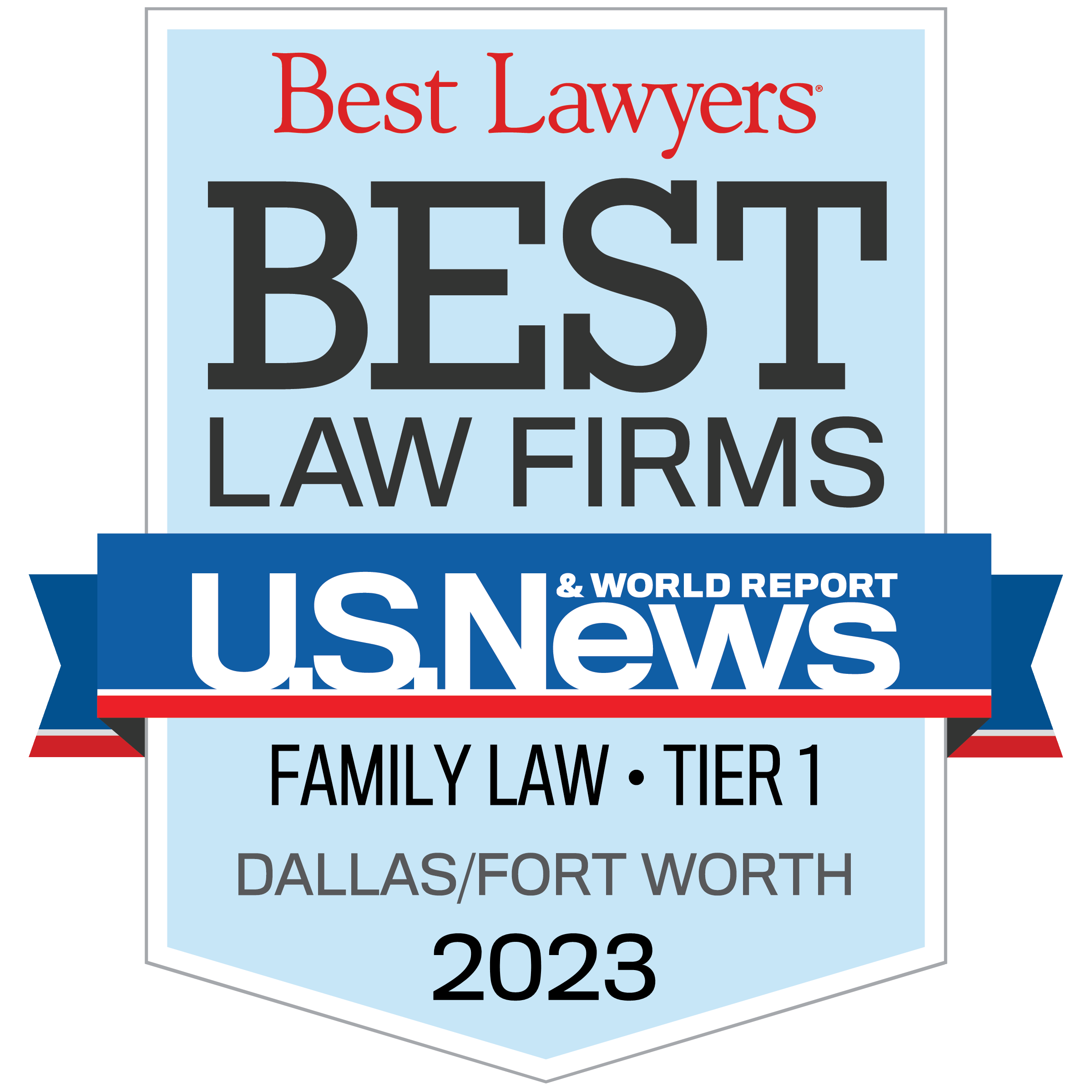 Award Badge - U.S.News Best Law Firms 2023