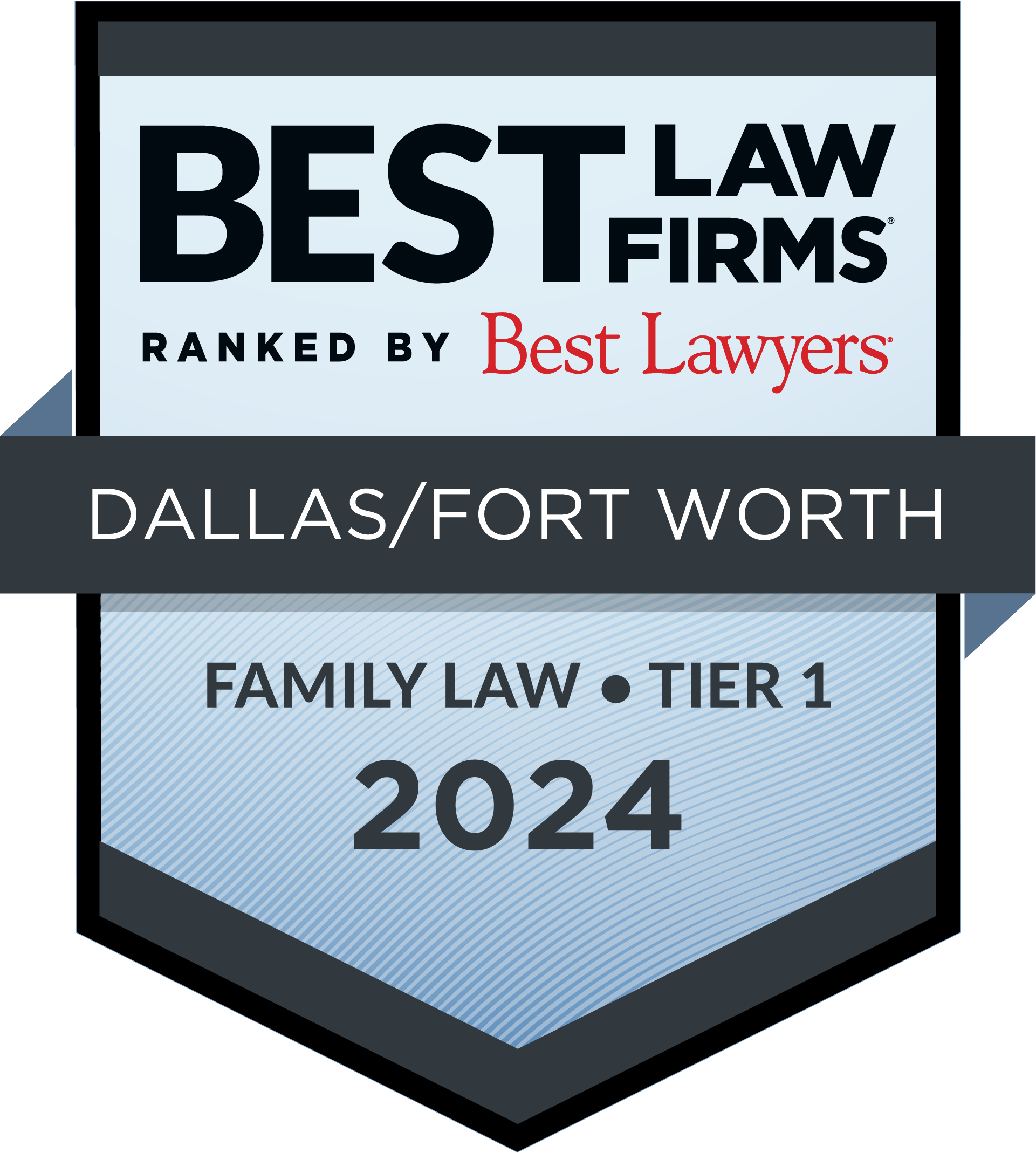 Award Badge - Best Law Firms in Dallas/Fort Worth ranked by Best Lawyers