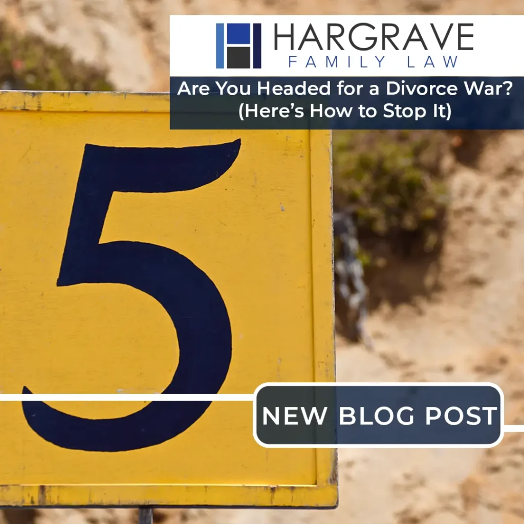 Hargrave Family Law divorce blog announcement graphic
