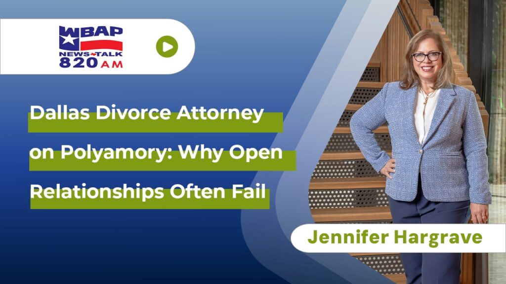 Attorney Jennifer Hargrave promotional banner about polyamory