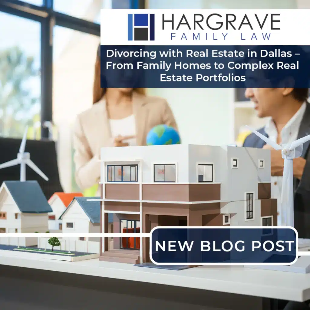 Divorce and real estate model homes display