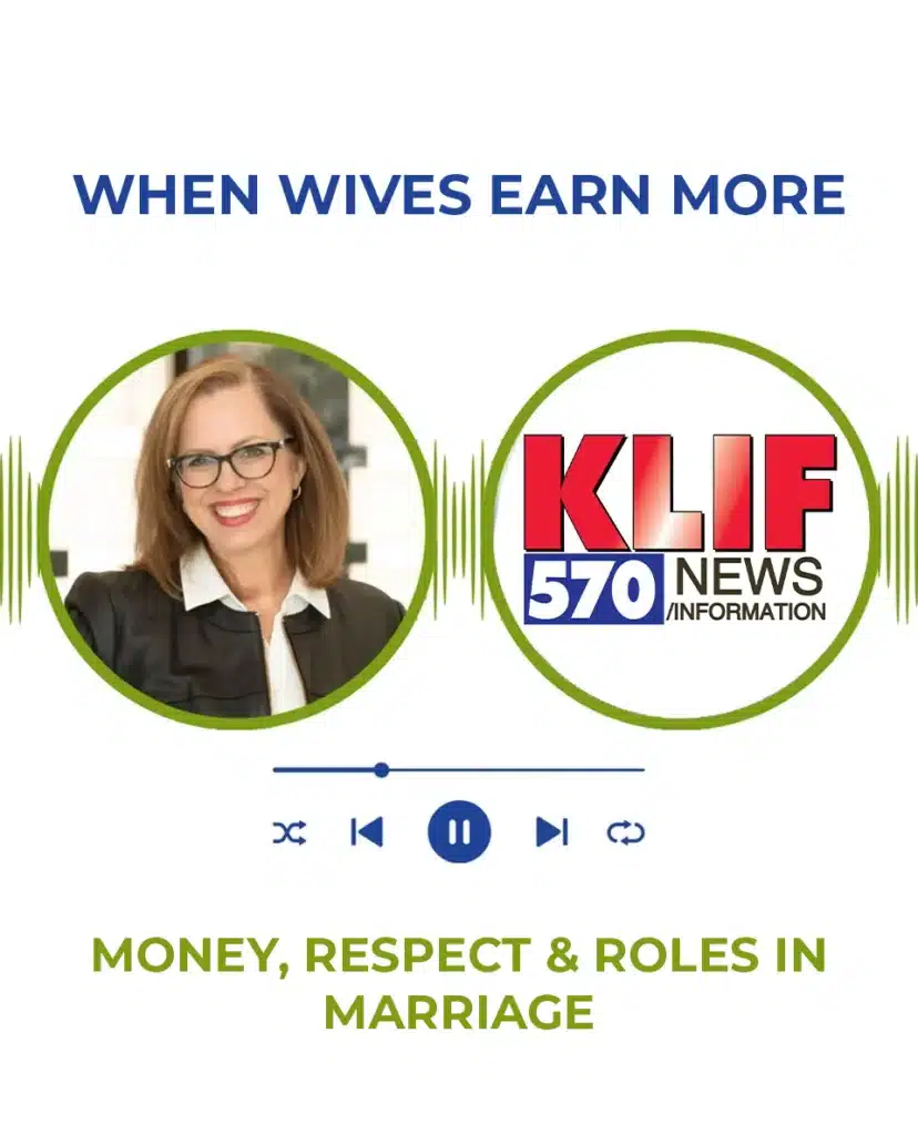 Podcast graphic about wives earning more in marriage