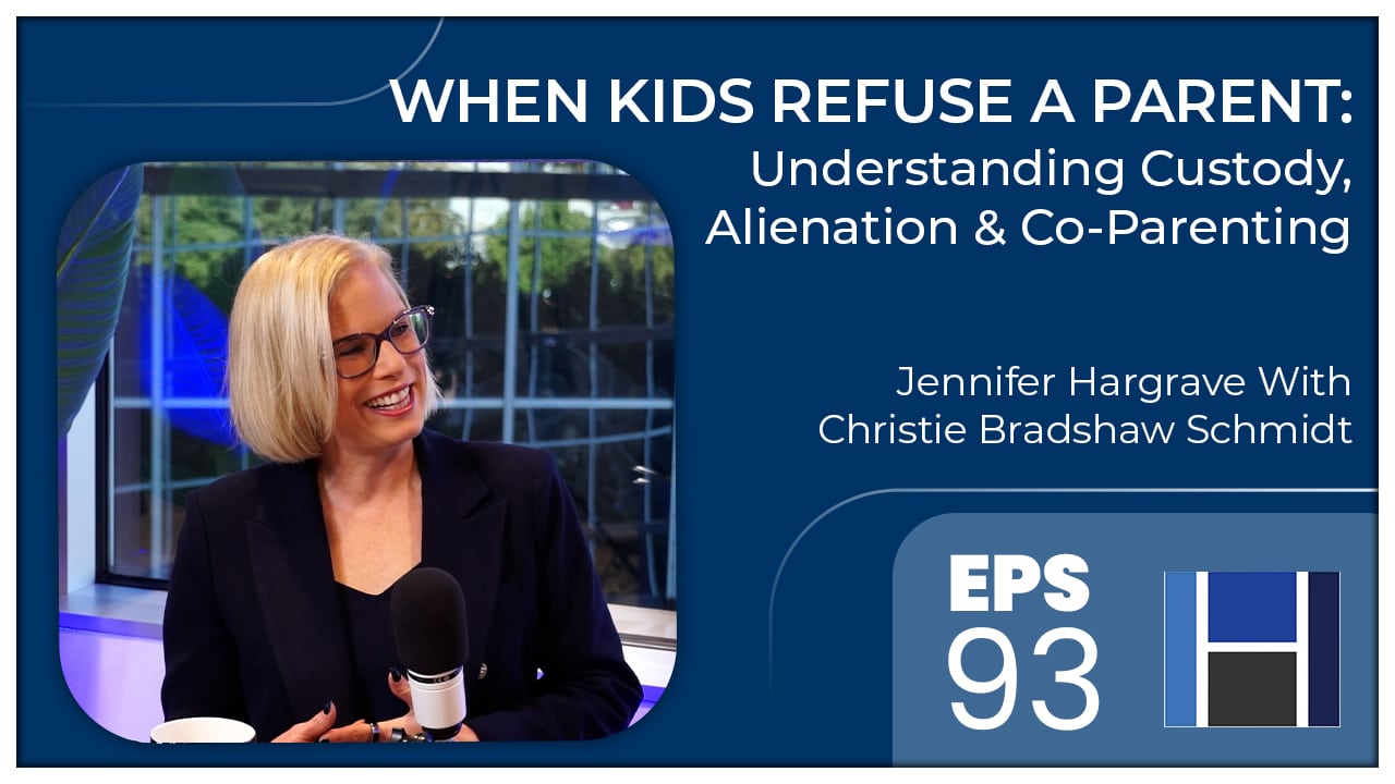 Podcast cover about child custody and co-parenting