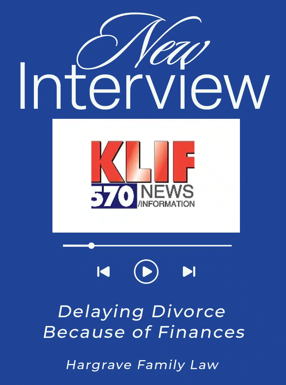New Interview KLIF 570 News graphic