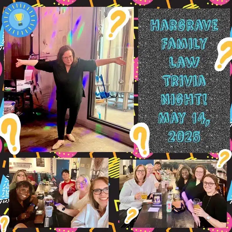 Hargrave Family Law trivia night event collage