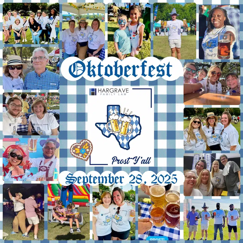 Oktoberfest collage with people, beer, and event details