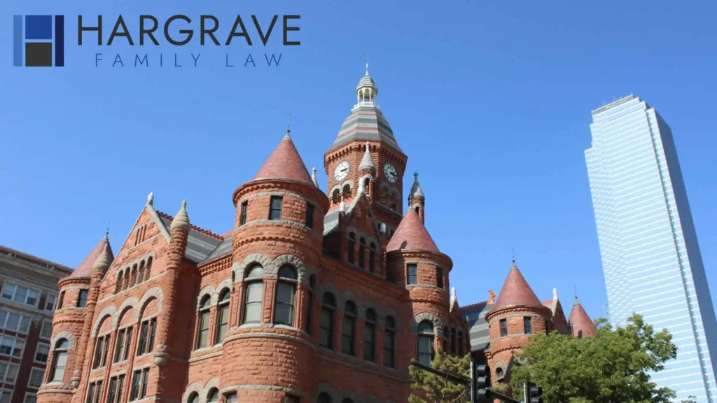 Hargrave Family Law logo above historic clocktower