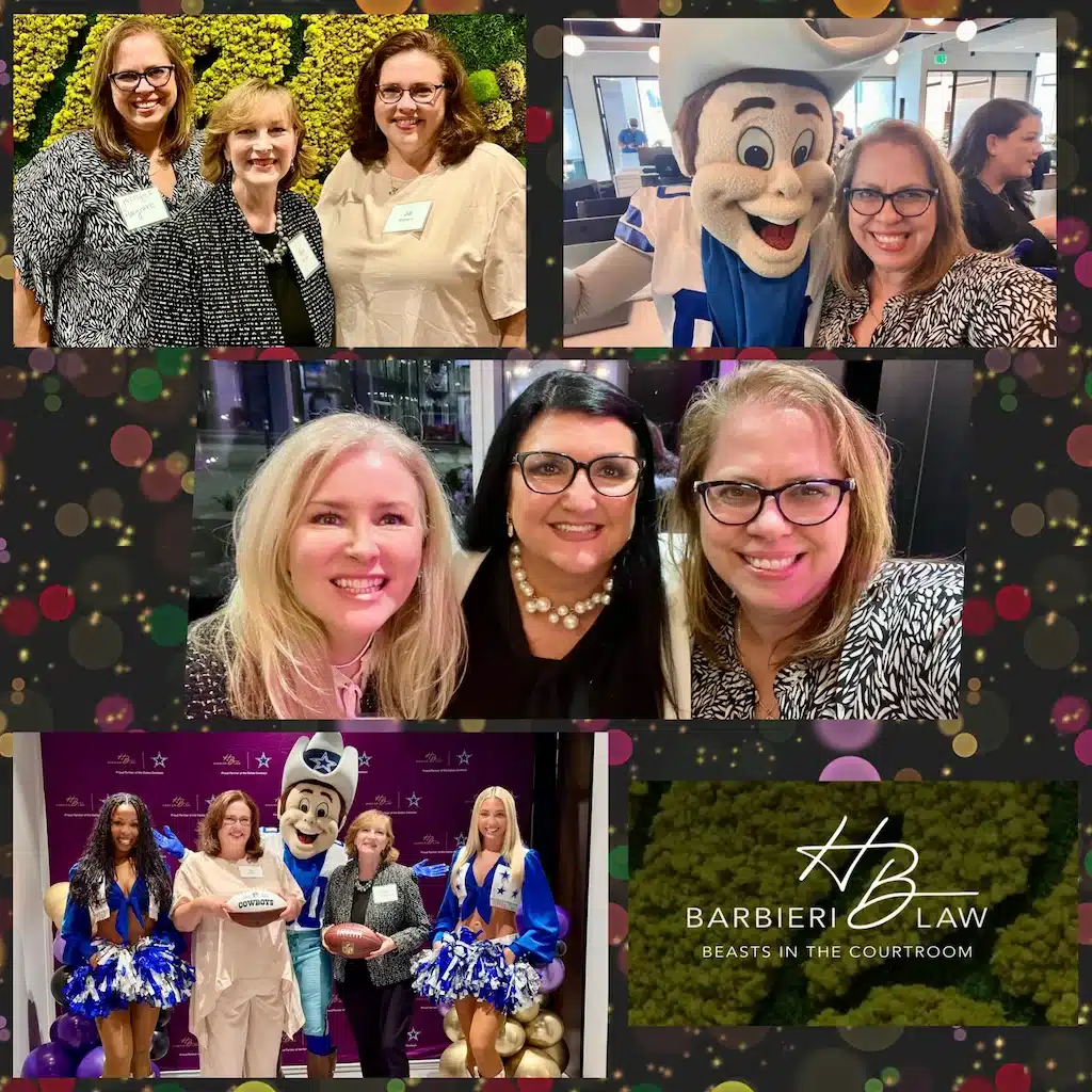 Collage of women networking at corporate event