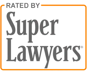 Rated by Super Lawyers logo badge
