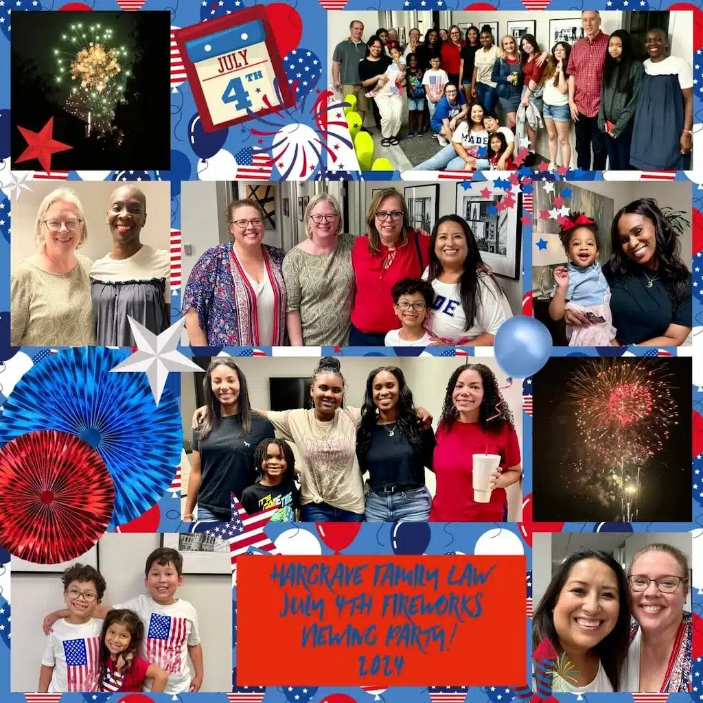 July 4th family law firm party collage