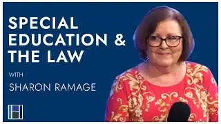 Special Education & The Law promotional graphic with speaker