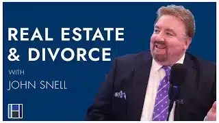 Real Estate and Divorce talk show graphic