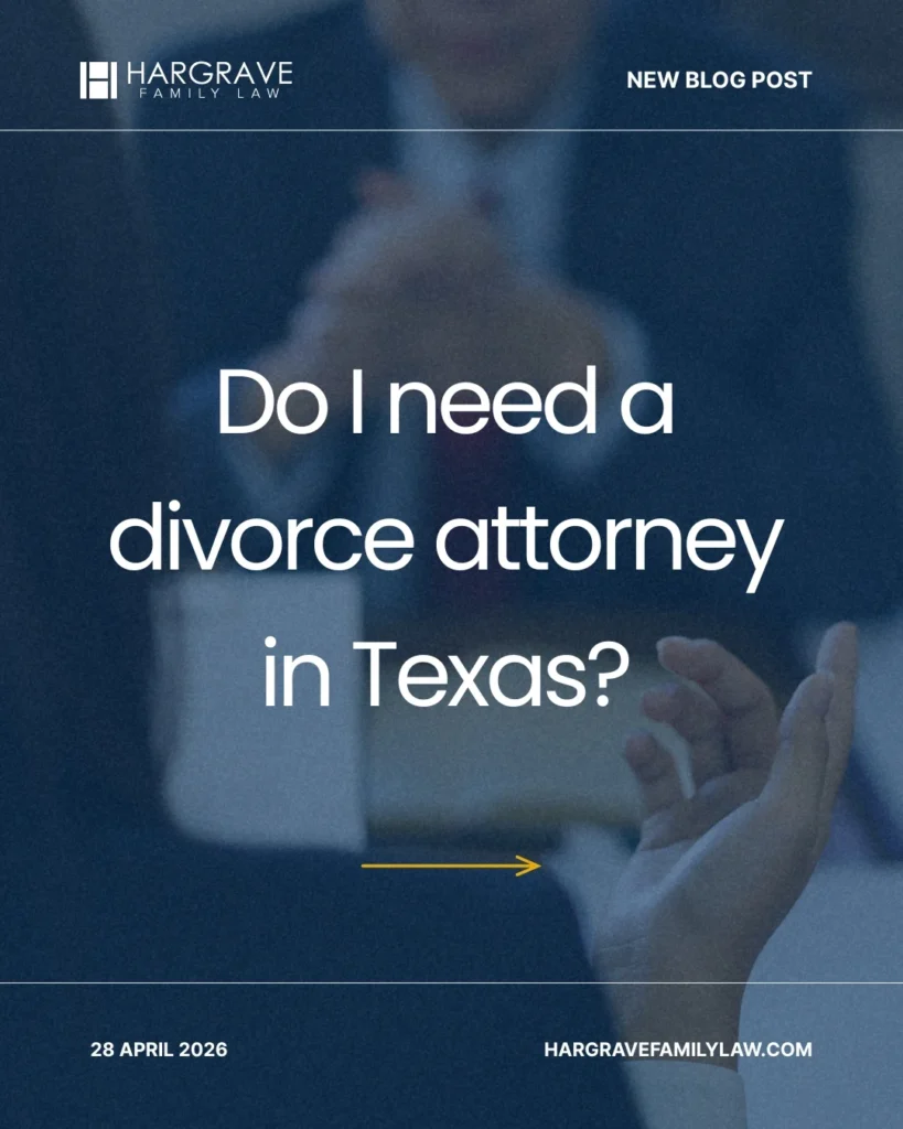Divorce attorney blog post announcement in Texas