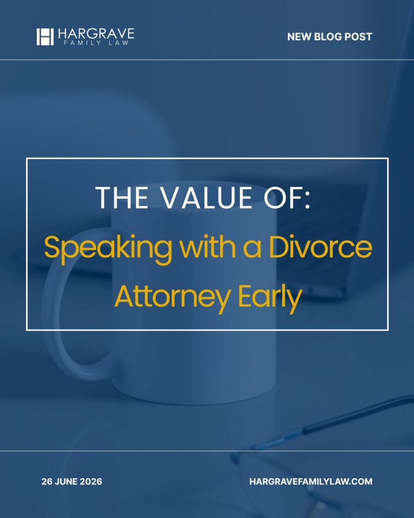 Divorce attorney blog post promotional graphic